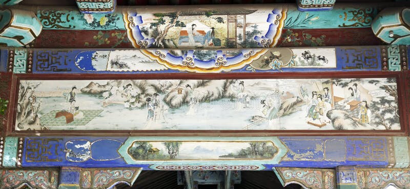 Dekoration antiker Gebäude stockbilder