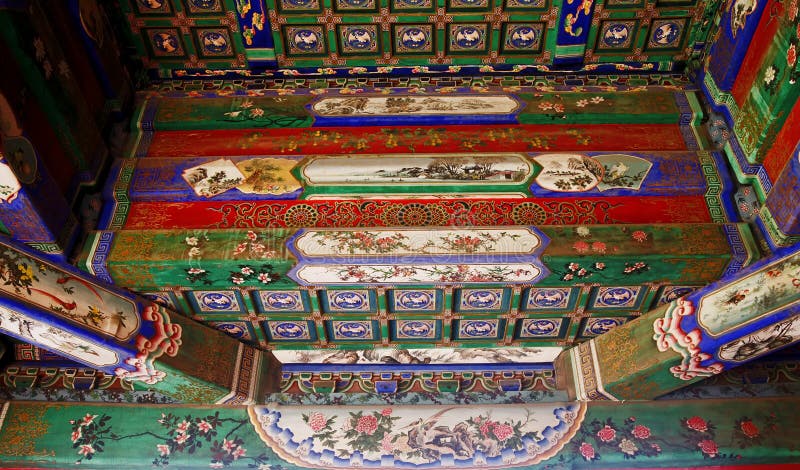 Dekoration antiker Gebäude stockbild