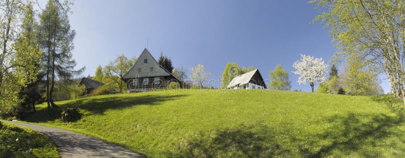 Alte Häuser in Dolni Morava lizenzfreie stockfotografie Alte Häuser in Dolni Morava lizenzfreie stockfotografie