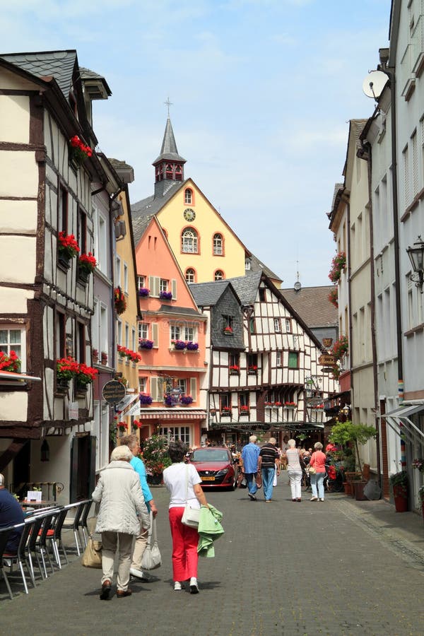 Alte kleine Stadt Bernkastel Kues in Deutschland