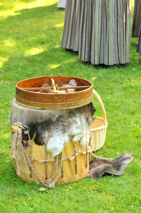 Ancient latvian folk music drums. Ancient latvian folk music drums