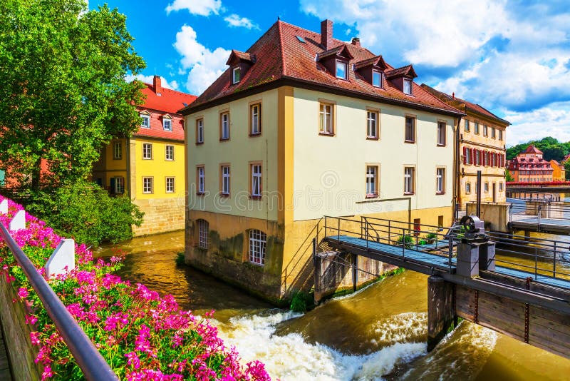 Alte Stadt in Bamberg, Deutschland lizenzfreie stockfotos Alte Stadt in Bamberg, Deutschland lizenzfreie stockfotos
