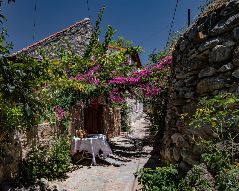 Alte Stadt, Datca die Türkei lizenzfreies stockfoto Alte Stadt, Datca die Türkei lizenzfreies stockfoto
