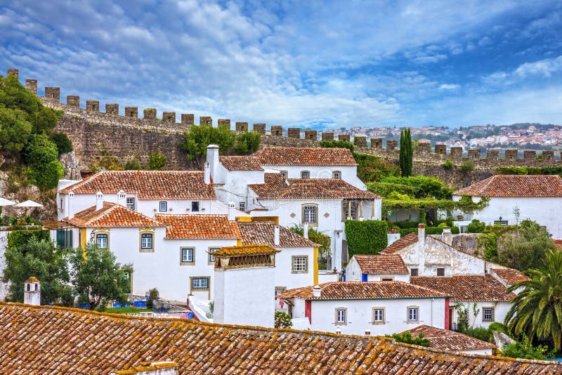 Alte Stadt, Festung Obidos, Portugal lizenzfreie stockfotografie Alte Stadt, Festung Obidos, Portugal lizenzfreie stockfotografie