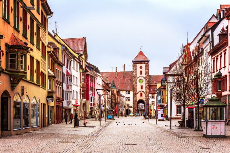 Alte Stadt Villingen redaktionelles stockfotografie. Bild von mitte