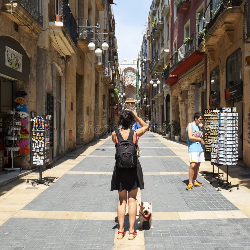 Alte Stadt von Tarragona, Spanien stockfotografie Alte Stadt von Tarragona, Spanien stockfotografie