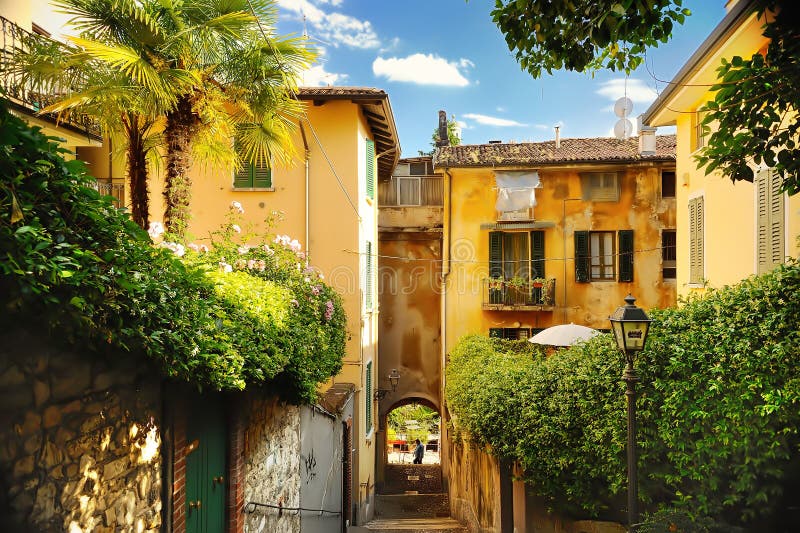 Alte Straße in Trastevere in Rom, Italien stockfoto Alte Straße in Trastevere in Rom, Italien stockfoto