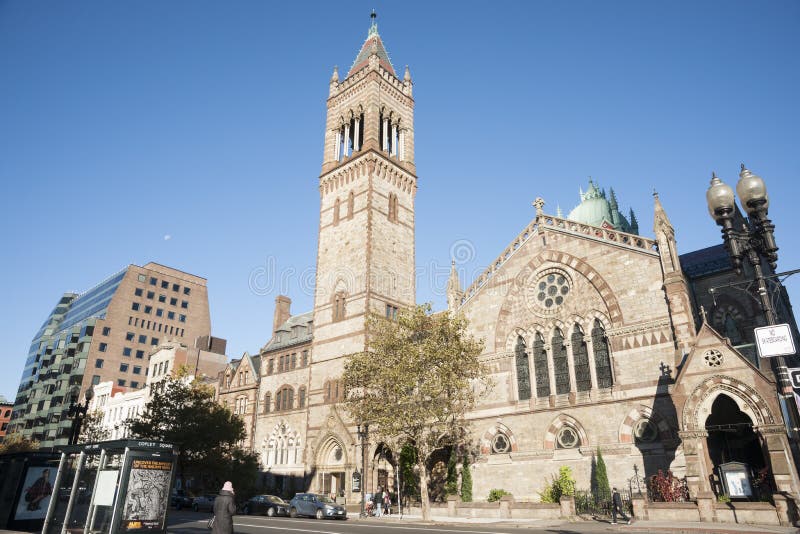 Alte Südkirche, Copley-Quadrat, Boston stockfotografie Alte Südkirche, Copley-Quadrat, Boston stockfotografie