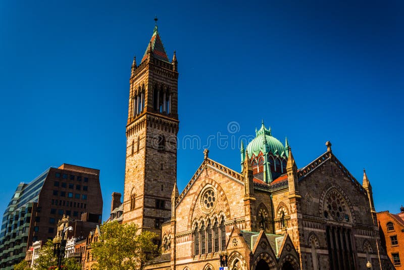 Alte Südkirche, an Copley-Quadrat in Boston, Massachusetts stockfotografie Alte Südkirche, an Copley-Quadrat in Boston, Massachusetts stockfotografie