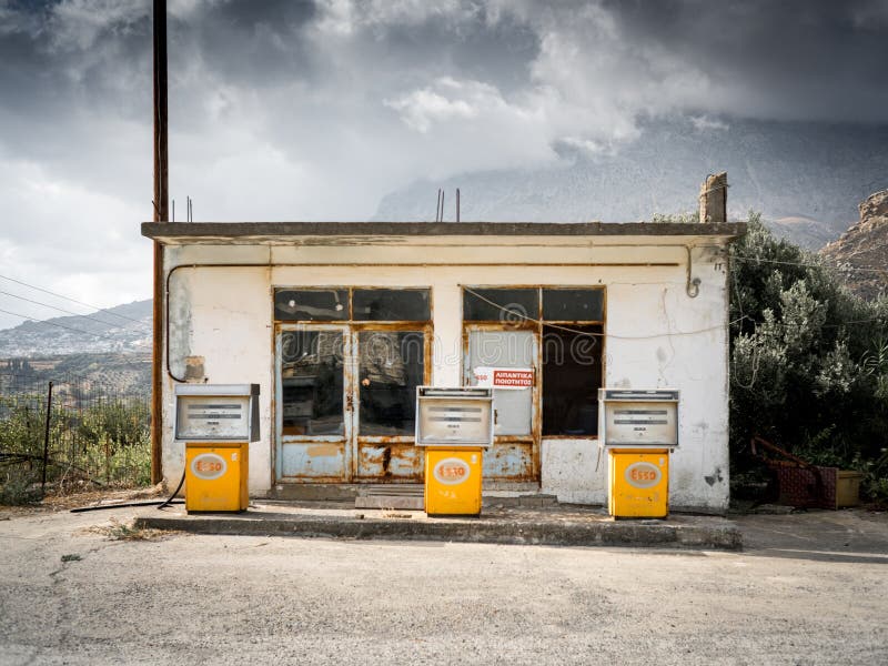 Tankstelle stockbild. Bild von rustikal, garage, utah 32220529