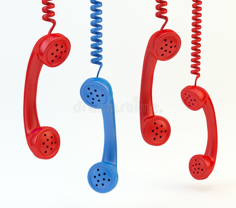 Alte Telefonhörer stock abbildung Alte Telefonhörer stock abbildung