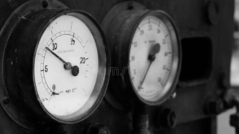 Alte Wassermanometer stockbilder Alte Wassermanometer stockbilder