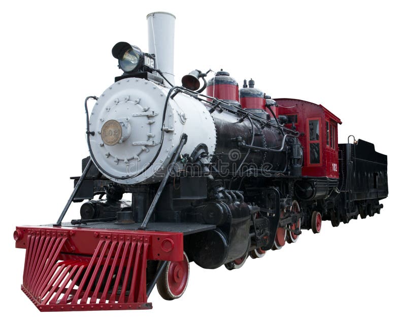 Alte Weinlese-Dampf-Lokomotive-Serie getrennt, weiß stockbilder Alte Weinlese-Dampf-Lokomotive-Serie getrennt, weiß stockbilder