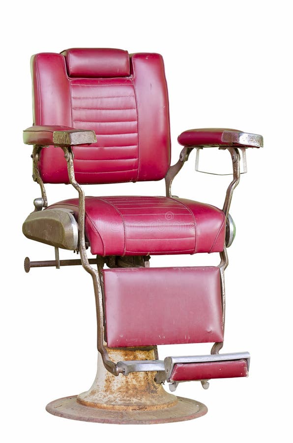 Alter Herrenfriseur-Stuhl lizenzfreie stockfotos Alter Herrenfriseur-Stuhl lizenzfreie stockfotos