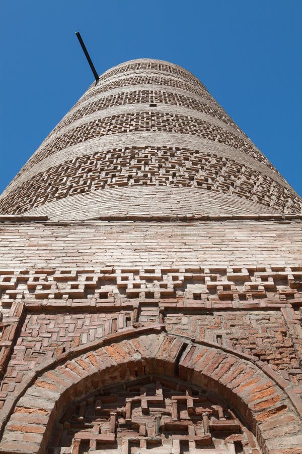 Alter Kyrgyz Burana-Turm lizenzfreies stockbild