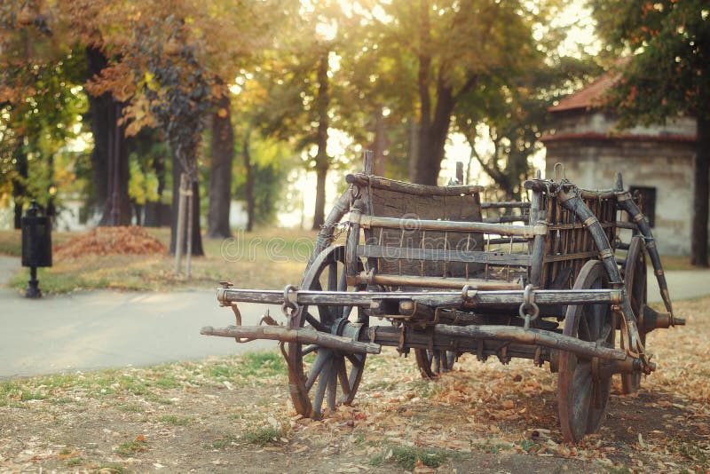 Old wagon in Kalemegdan park in Belgrade Serbia. Old wagon in Kalemegdan park in Belgrade Serbia...