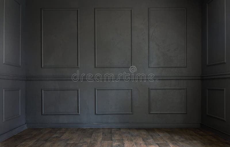 Leerer Raum Innen, Brauner Hölzerner Laminatboden Stockbild - Bild von