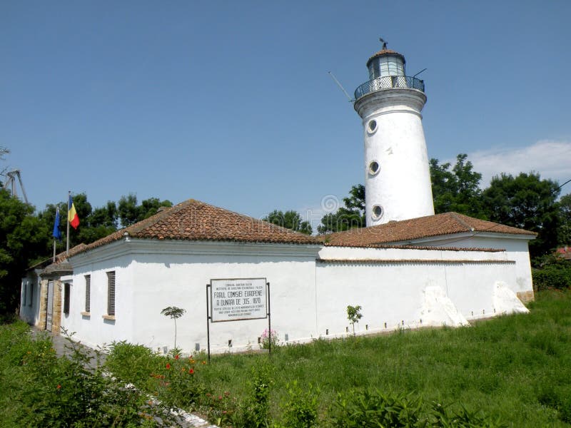 Alter Leuchtturm Sulina in Donau-Delta, Tulcea, Rumänien stockfotos Alter Leuchtturm Sulina in Donau-Delta, Tulcea, Rumänien stockfotos