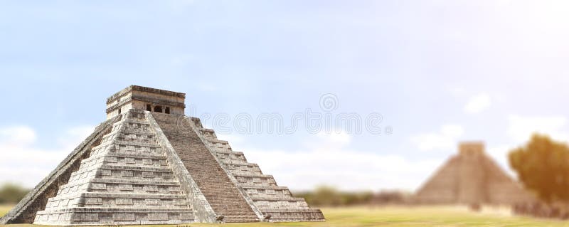 Alter Mayapyramide Kukulcan-Tempel, Chichen Itza, Yucatan, stockbilder Alter Mayapyramide Kukulcan-Tempel, Chichen Itza, Yucatan, stockbilder
