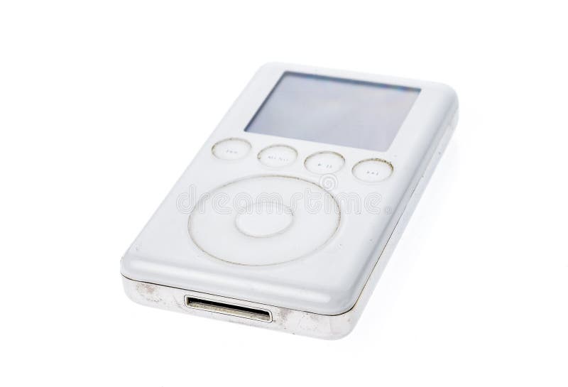 Alter MP3Player 2003 Generation 15Gb Apples IPod Der Klassiker3. Stockfoto Bild von ausgabe