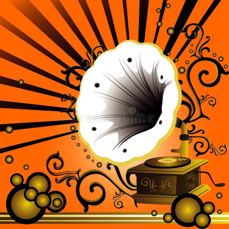 Alter Musikplayer stock abbildung