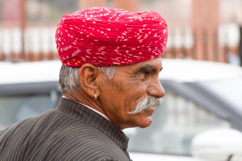 Alter Rajasthani-Mann stockbilder Alter Rajasthani-Mann stockbilder