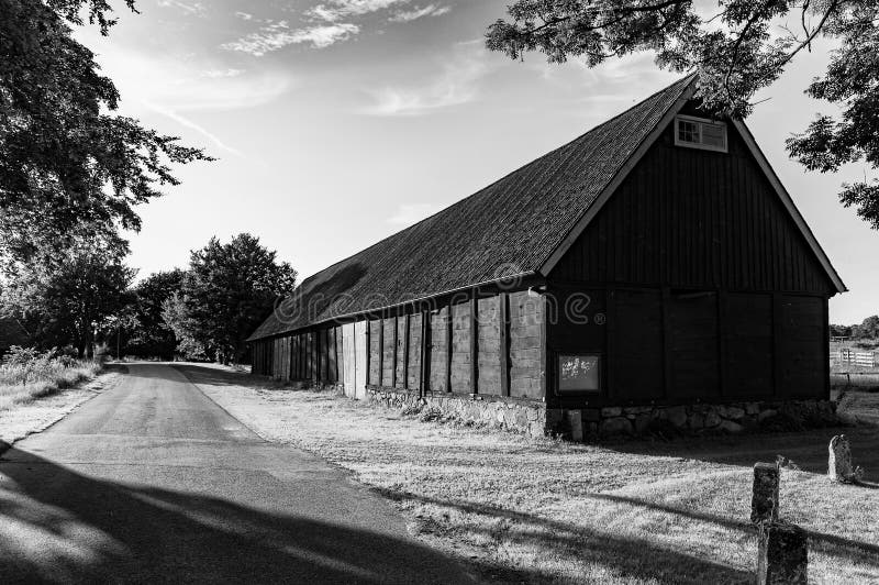 Alter Scheune bw lizenzfreie stockbilder Alter Scheune bw lizenzfreie stockbilder
