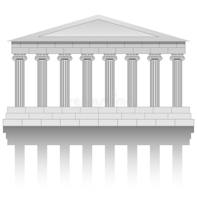 Alter Tempel lizenzfreie abbildung