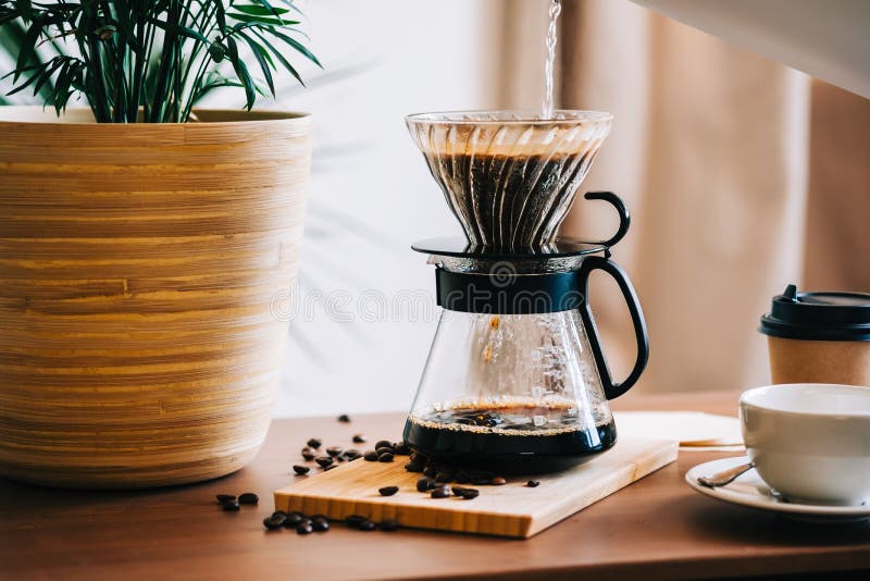Alternative Coffee Brewing Method, Using Pour Over Dripper and Paper
