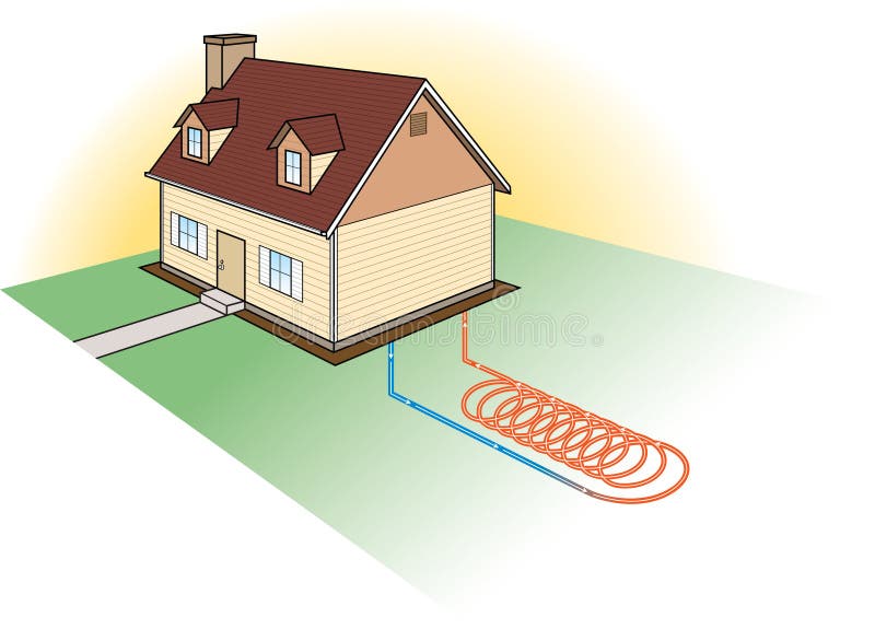 Alternative Heating-Coil System vector illustration