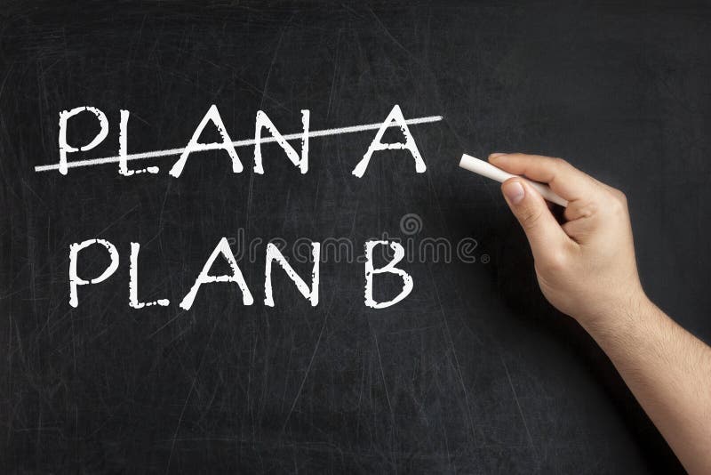 Alternative Plan crossed blackboard chalkboard royalty free stock photo Alternative Plan crossed blackboard chalkboard royalty free stock photo
