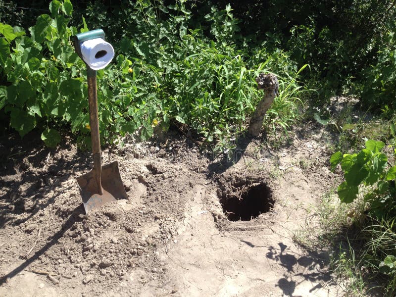 Alternative toilet stock photo. Image of luxury, shovel 55717604