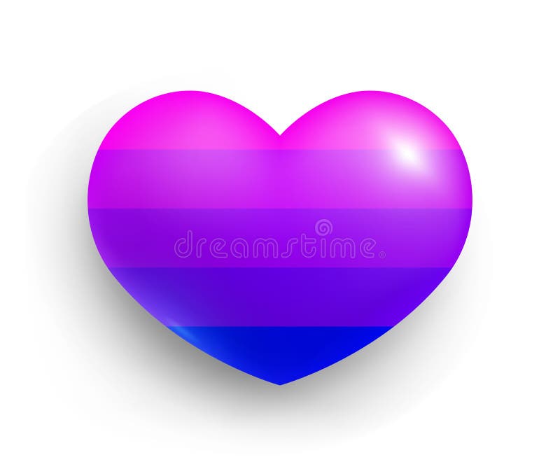 Alternative Transgender Pride 3d Flag Of Heart Shape Stock Vector 