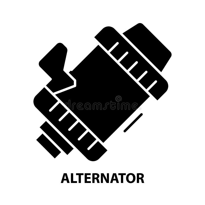 Car Alternator Icon In Trendy Design Style. Car Alternator Icon