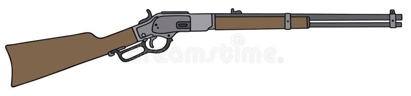 Altes amerikanisches Gewehr stock abbildung Altes amerikanisches Gewehr stock abbildung