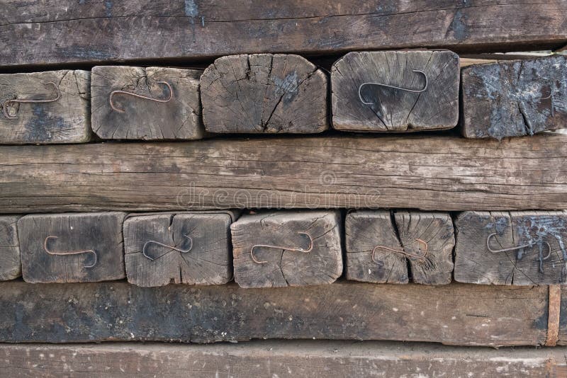 Alte Holzschwellen Auf Kies Verlassene Eisenbahn Ohne