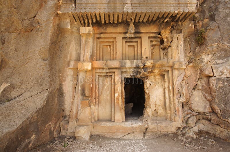Ancient plundered the tomb of Myra in Turkey. Ancient plundered the tomb of Myra in Turkey