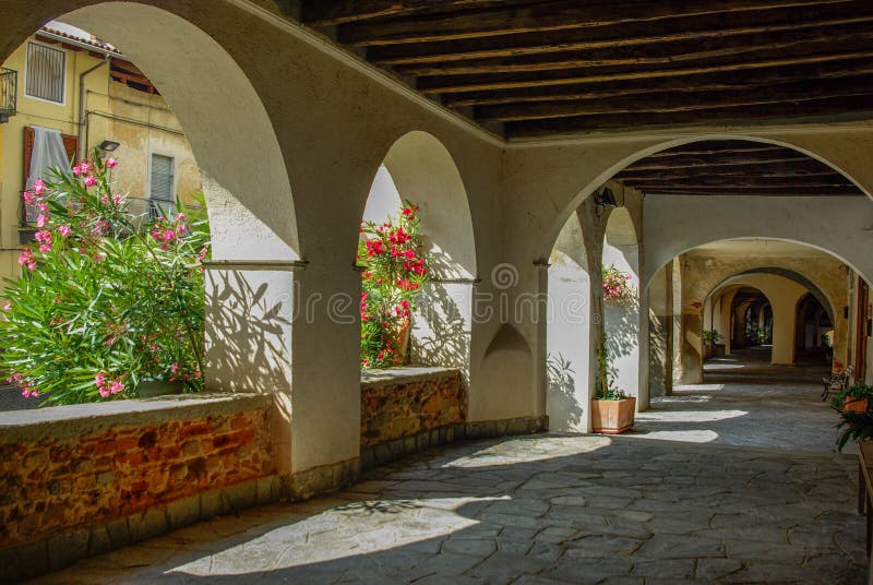 Altes italienisches Dorf stockfotografie Altes italienisches Dorf stockfotografie