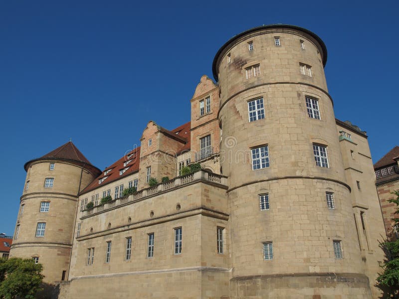 Altes Schloss (Oud Kasteel), Stuttgart royalty-vrije stock foto Altes Schloss (Oud Kasteel), Stuttgart royalty-vrije stock foto