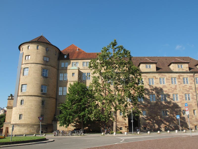 Altes Schloss (Oud Kasteel) Stuttgart royalty-vrije stock fotografie Altes Schloss (Oud Kasteel) Stuttgart royalty-vrije stock fotografie