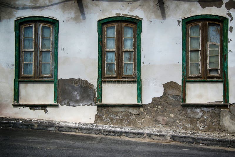 Altes Spanisch Verwitterte Fenster Bei Vilaflora