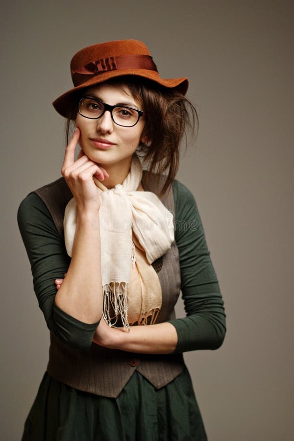 Altmodische Frau lizenzfreie stockfotos Altmodische Frau lizenzfreie stockfotos