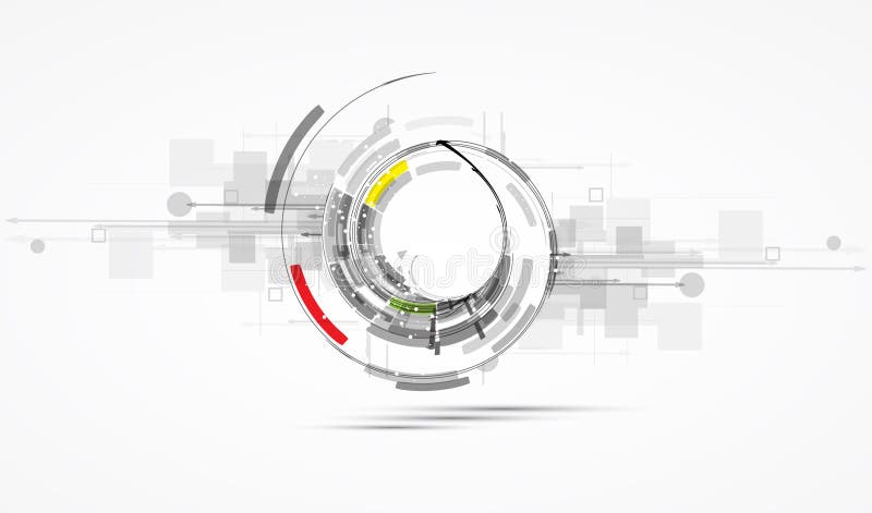 Alto affare b di tecnologie informatiche di Internet futuristico illustrazione vettoriale