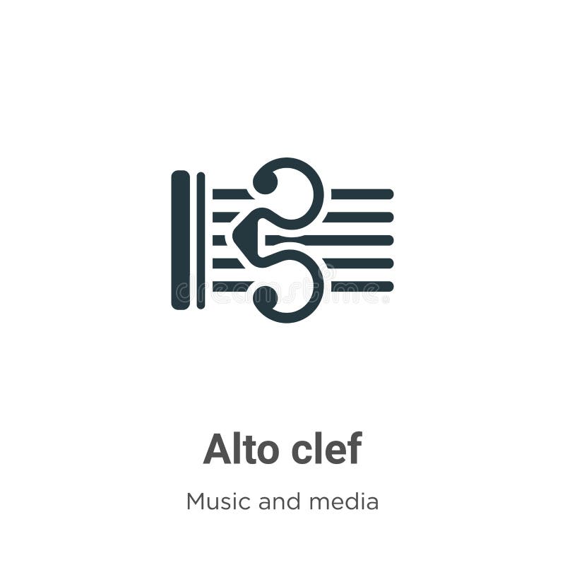 Alto Clef Icon from Music and Media Outline Collection. Thin Line Alto Clef  Icon Isolated on White Background Stock Vector - Illustration of concert,  alto: 140063288