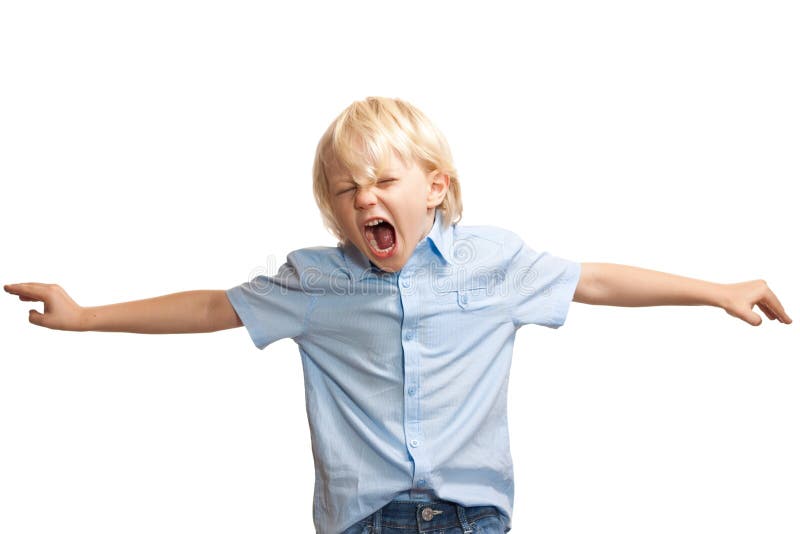 Alto, ragazzo giovane di grido immagine stock libera da diritti Alto, ragazzo giovane di grido immagine stock libera da diritti