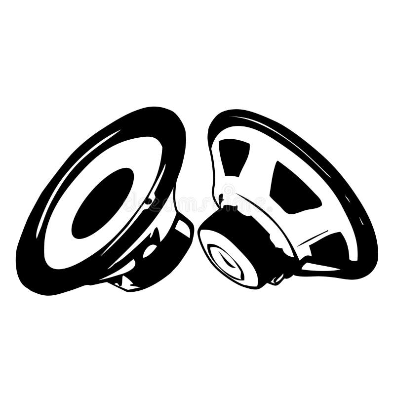 Altofalante Acustico Preto Ilustracao Do Vetor Ilustracao De Preto 26031879