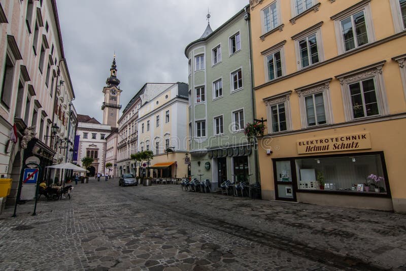 Altstadt και Landhaus του Linz, Αυστρία στοκ εικόνα Altstadt και Landhaus του Linz, Αυστρία στοκ εικόνα