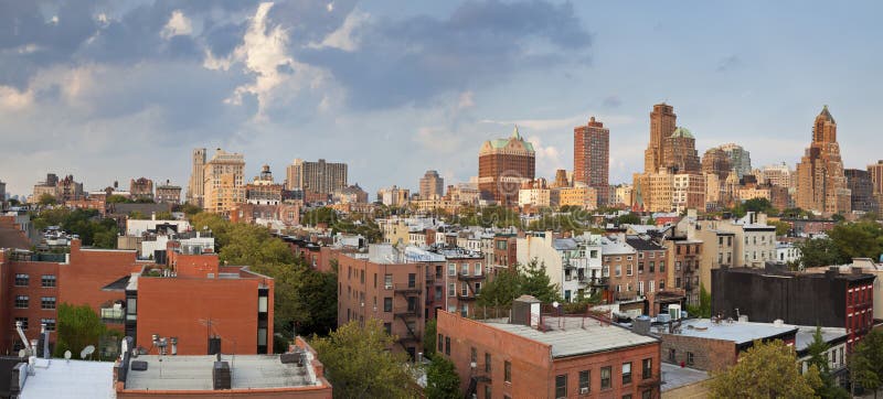 Image of Brooklyn Heights at summer evening. Image of Brooklyn Heights at summer evening.