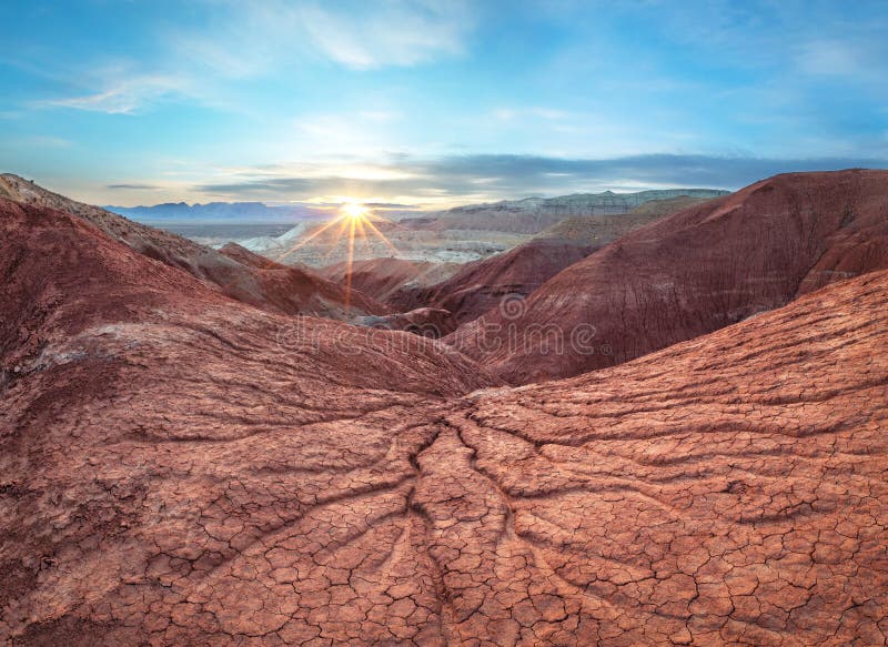 Aktau hills in Altyn Emel national park, Kazakhstan