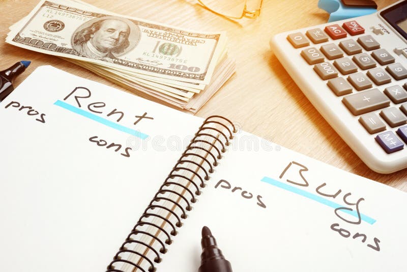 Alugue ou compre profissionais da casa - e - contra imagem de stock Alugue ou compre profissionais da casa - e - contra imagem de stock